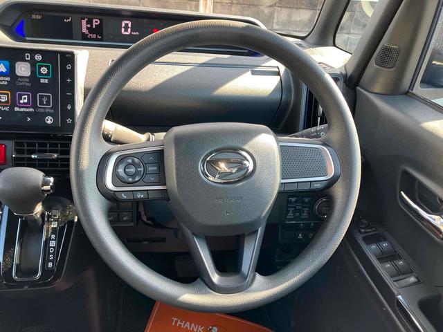 タント カスタムX バックカメラ 両側電動スライドドア TV クリアランスソナー 衝突被害軽減システム オートライト LEDヘッドランプ スマートキー アイドリングストップ 電動格納ミラー シートヒーター ベンチシート(3枚目)