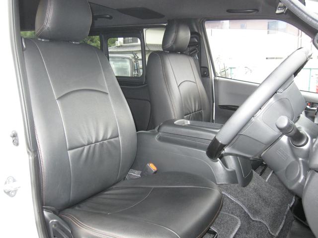 ハイエースバン スーパーGL ダークプライムII 2inローダウン 16inタイヤ/ホイール ESEEXスポイラー カロッツェリアナビ フルセグTV シートカバー ベッドキット ETC 全方位360度カメラ デジタルインナーミラー パールホワイト(10枚目)