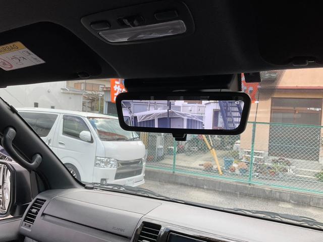 ハイエースバン スーパーGL ダークプライムII 2inローダウン 16inタイヤ/ホイール ESEEXスポイラー カロッツェリアナビ フルセグTV シートカバー ベッドキット ETC 全方位360度カメラ デジタルインナーミラー パールホワイト(24枚目)