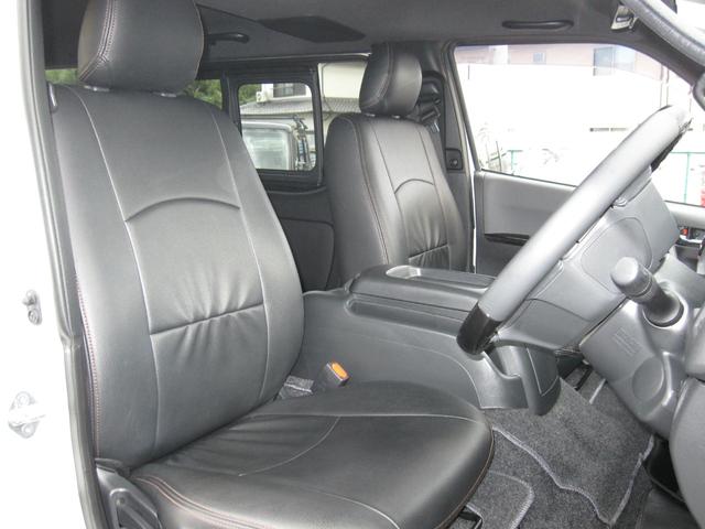 ハイエースバン スーパーGL ダークプライムII 2inローダウン 16inタイヤ/ホイール ESEEXスポイラー カロッツェリアナビ フルセグTV シートカバー ベッドキット ETC 全方位360度カメラ デジタルインナーミラー パールホワイト(56枚目)