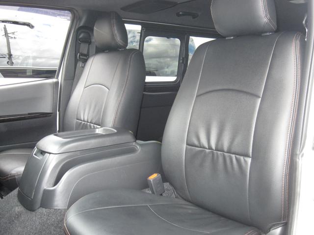 ハイエースバン スーパーGL ダークプライムII 2inローダウン 16inタイヤ/ホイール ESEEXスポイラー カロッツェリアナビ フルセグTV シートカバー ベッドキット ETC 全方位360度カメラ デジタルインナーミラー パールホワイト(57枚目)