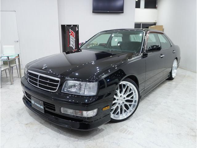 グロリア グランツーリスモ　エクストラエディション　ブロアムフェイス　サンルーフ　ローダウン　フルエアロ　マフラー　マルチ無し　社外オーディオ　バックカメラ　ＥＴＣ　新品２０インチアルミホイール　全塗装（17枚目）