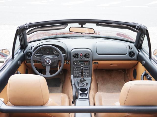 ＭＸ－５ミアータ 　左ハンドル　新ＷＯＲＫ　ＲＳ１１　１５ＡＷ　新ガレージベリーＦリップ　新トヨシマクラフトサイドステップ　幌張替済　純正Ｒアンダーエアロ　ダックテール　Ｋ－１マフラー　マキシムエキマニ　アルミラジエター（3枚目）