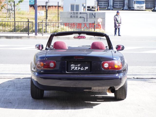 ユーノスロードスター Rリミテッド BLITZ車高調 ガラス幌 社外マフラー タワーバー 14AW(2枚目)