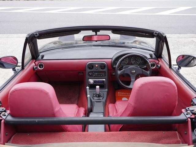 ユーノスロードスター Rリミテッド BLITZ車高調 ガラス幌 社外マフラー タワーバー 14AW(3枚目)