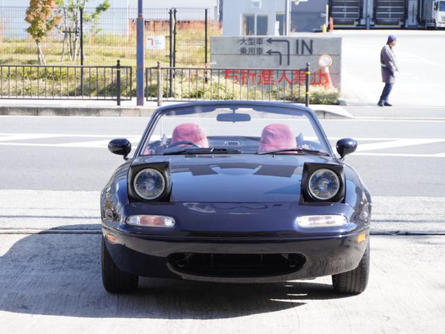 ユーノスロードスター Rリミテッド BLITZ車高調 ガラス幌 社外マフラー タワーバー 14AW(4枚目)