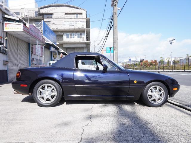 ユーノスロードスター Rリミテッド BLITZ車高調 ガラス幌 社外マフラー タワーバー 14AW(5枚目)