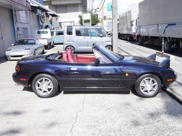 ユーノスロードスター Rリミテッド BLITZ車高調 ガラス幌 社外マフラー タワーバー 14AW(6枚目)