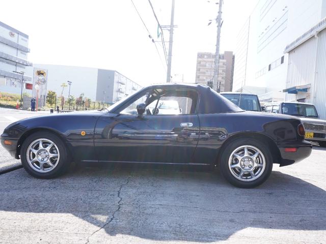 ユーノスロードスター Rリミテッド BLITZ車高調 ガラス幌 社外マフラー タワーバー 14AW(8枚目)