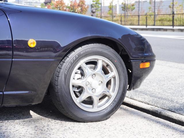 ユーノスロードスター Rリミテッド BLITZ車高調 ガラス幌 社外マフラー タワーバー 14AW(20枚目)