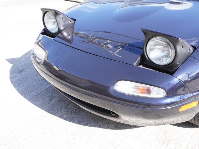 ユーノスロードスター Rリミテッド BLITZ車高調 ガラス幌 社外マフラー タワーバー 14AW(23枚目)