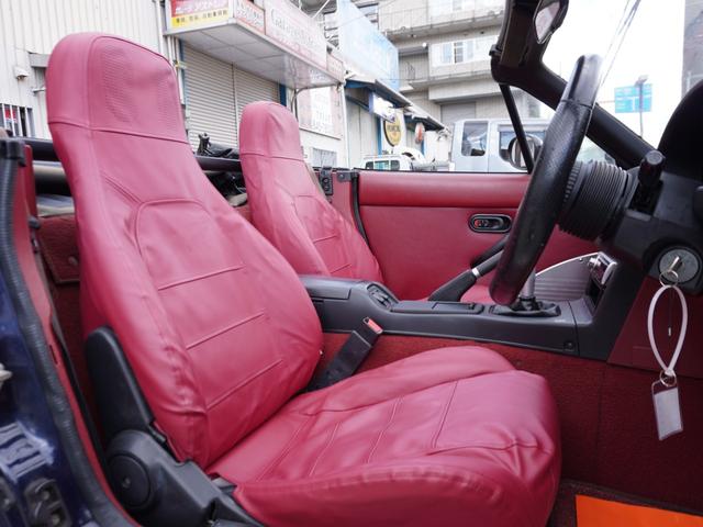 ユーノスロードスター Rリミテッド BLITZ車高調 ガラス幌 社外マフラー タワーバー 14AW(26枚目)