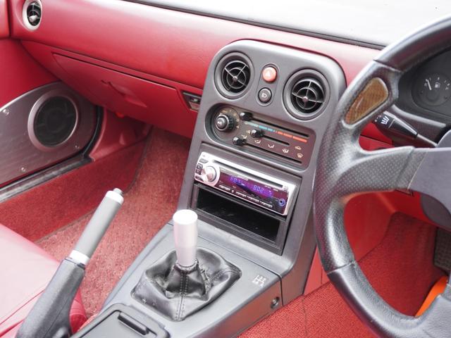 ユーノスロードスター Rリミテッド BLITZ車高調 ガラス幌 社外マフラー タワーバー 14AW(30枚目)