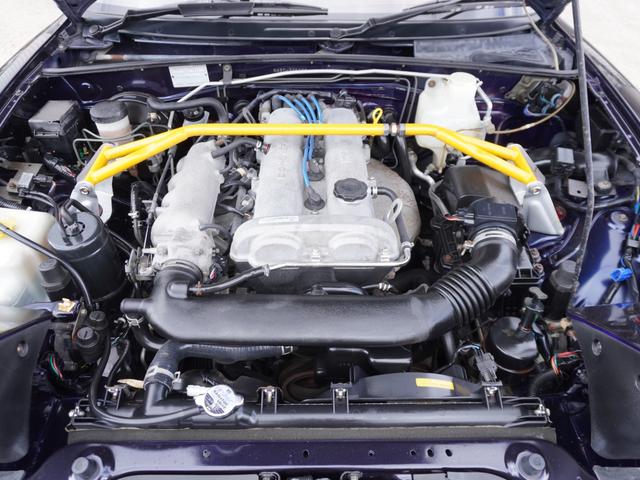 ユーノスロードスター Rリミテッド BLITZ車高調 ガラス幌 社外マフラー タワーバー 14AW(34枚目)