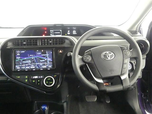 アクア S フルセグ メモリーナビ DVD再生 バックカメラ 衝突被害軽減システム ETC ドラレコ LEDヘッドランプ(4枚目)