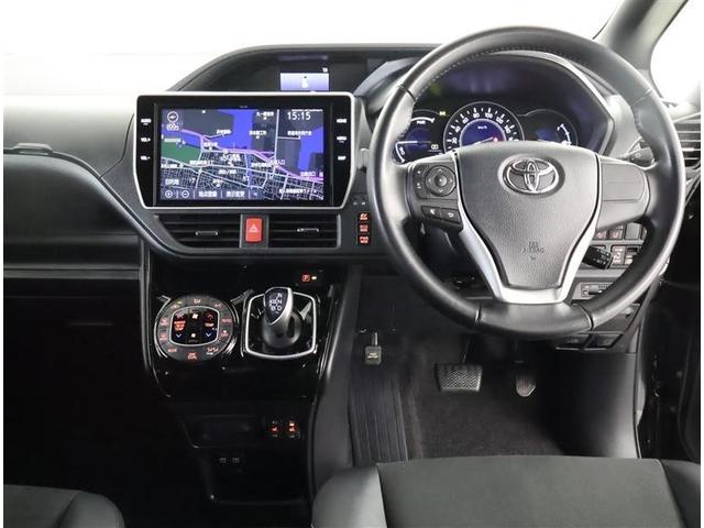 ノア ハイブリッドSi ダブルバイビー フルセグ メモリーナビ DVD再生 後席モニター バックカメラ 衝突被害軽減システム ETC ドラレコ 両側電動スライド LEDヘッドランプ 乗車定員7人 3列シート ワンオーナー フルエアロ(4枚目)