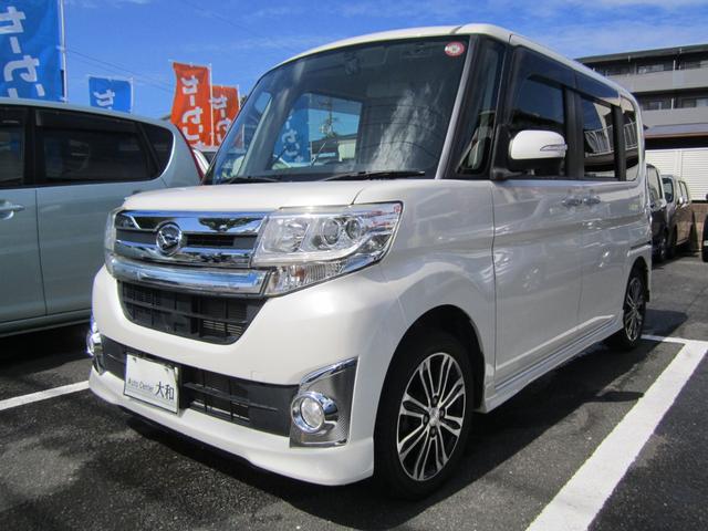 タント カスタムＲＳ　ターボ付き／ワンオーナー／ディーラー下取車／両側パワースライドドア／前後ドライブレコーダー／ＨＤＤナビ／フルセグＴＶ／ＬＥＤヘッドライト／アイドリングストップ／スマートキー／エンジンプッシュスタート（3枚目）