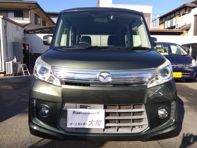 フレアワゴンカスタムスタイル ＸＳ　レーダーブレーキ／ナビ／フルセグＴＶ／パワースライドドア／ドラレコ／ＤＶＤ再生／ＣＤ／Ｂｌｕｅｔｏｏｔｈ／アイドリングストップ／ＥＴＣ／スマートキー／ＨＩＤ／ディーラー下取車／禁煙車／アルミ／（3枚目）