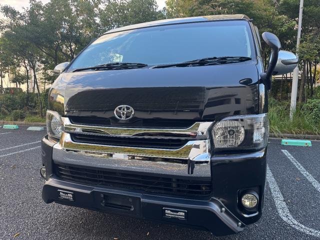ハイエースバン ロングスーパーGL フロントプロテクター/4型フェイスグリルバンパー/LEDヘッドライト/LEDフォグ/TRDアルミホイール/社外LEDテール/オーバーフェンダー/ETC/AC100V/電格ミラー(3枚目)