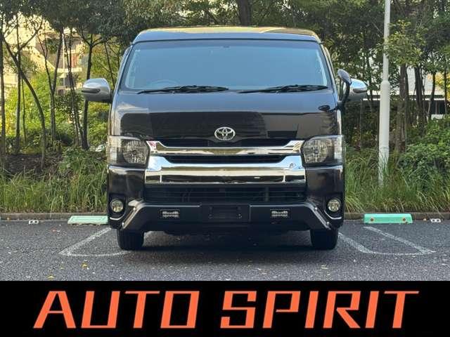 ハイエースバン ロングスーパーGL フロントプロテクター/4型フェイスグリルバンパー/LEDヘッドライト/LEDフォグ/TRDアルミホイール/社外LEDテール/オーバーフェンダー/ETC/AC100V/電格ミラー(8枚目)