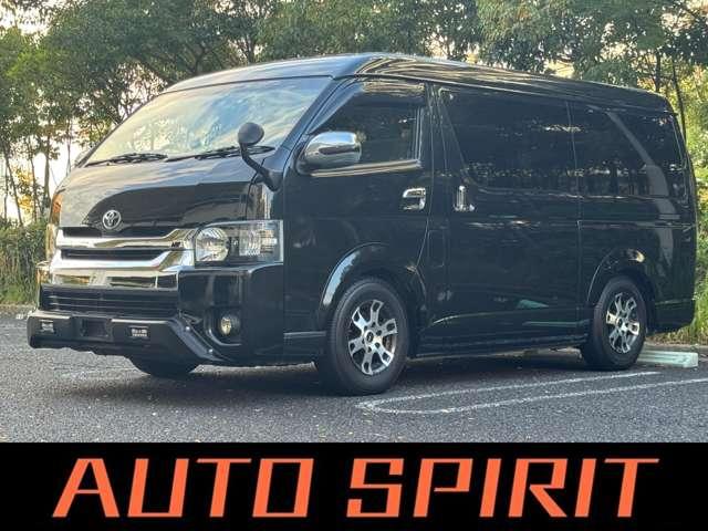 ハイエースバン ロングスーパーGL フロントプロテクター/4型フェイスグリルバンパー/LEDヘッドライト/LEDフォグ/TRDアルミホイール/社外LEDテール/オーバーフェンダー/ETC/AC100V/電格ミラー(9枚目)