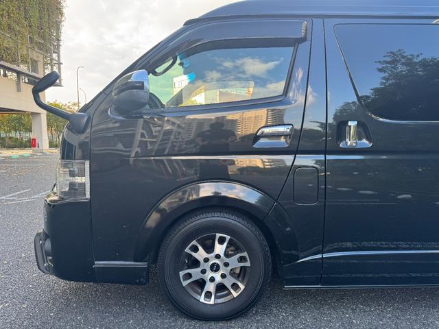 ハイエースバン ロングスーパーGL フロントプロテクター/4型フェイスグリルバンパー/LEDヘッドライト/LEDフォグ/TRDアルミホイール/社外LEDテール/オーバーフェンダー/ETC/AC100V/電格ミラー(51枚目)