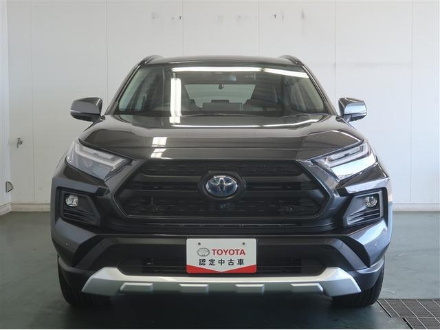 RAV4 ハイブリッドアドベンチャー LEDヘッドライト エアバッグ ABS 衝突軽減システム クルーズコントロール アルミホイール 横滑り防止 キーレス 盗難防止装置 ミュージックプレイヤー接続可 メモリーナビ ドライブレコーダー ナビ(4枚目)