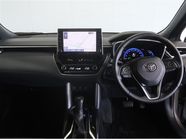 カローラクロス ハイブリッド Z AC100V電源 衝突軽減B スマキ- ワンオーナ 半レザー Bモニター アクティブクルーズコントロール メモリナビ アイドリングストップ イモビ LED AC 運転席Pシート メディアプレイヤー接続(7枚目)