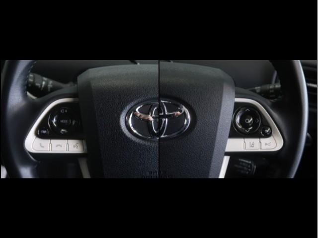 プリウス Sセーフティプラス 衝突回避システム エアロ Bモニター LEDライト クルコン ETC装備 スマートKEY ナビTV イモビライザー 横滑り防止機能 PW カーテンエアバッグ キーレスエントリー オ-トエアコン アルミ(21枚目)