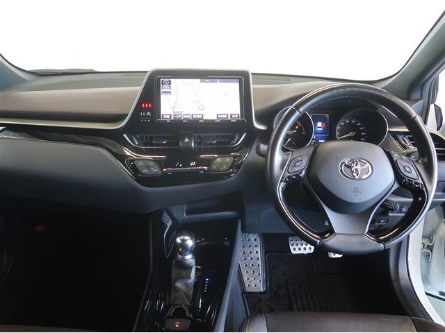 C-HR G ハーフ革 TSS ワンオナ エアロ アイドルストップ DVD再生可 LEDヘッド バックモニタ イモビライザー ナビ&TV ETC付 キーフリーシステム スマキー 横滑り防止機能 クルーズC アルミ(9枚目)