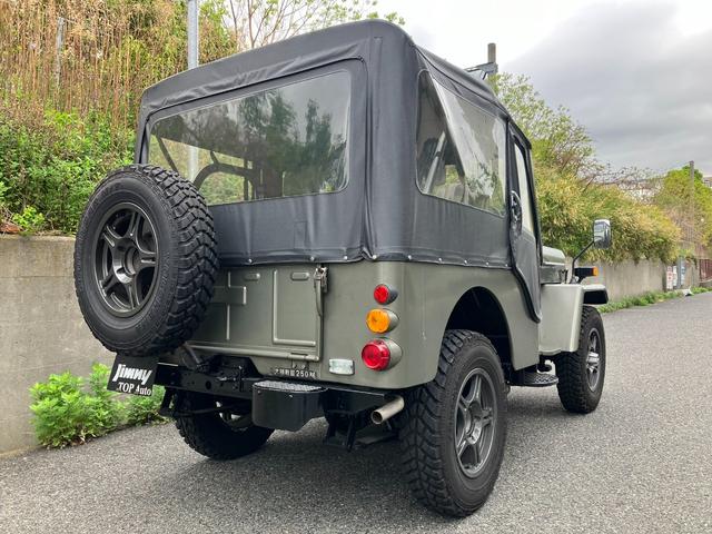 ジープ キャンバストップ　使用車種規制（ＮＯｘ・ＰＭ）適合対策済　日本全国登録可能　Ｊ５７　４ＷＤ　４ＭＴ　原動機アストロン２．６Ｌ　・Ｇ５４Ｂ　実走行２万Ｋｍ台　当時物純正幌　当時物ＦＭＡＭラジオ　社外１６インチＡＷ　ＥＴＣ（8枚目）