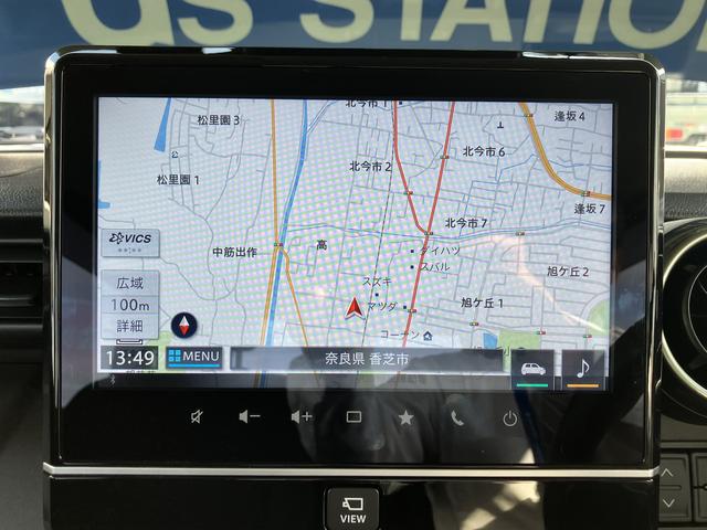 スペーシアギア ギア　ＨＹＢＲＩＤ　ＸＺターボ　３型　全方位９インチナビ（3枚目）