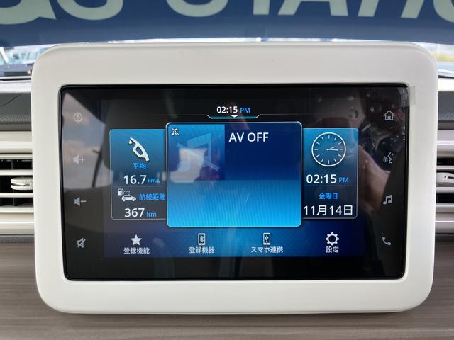 アルトラパン X 5型 バックモニター付きモニターオーディオ バックモニター付モニターオーディオ 前席シートヒーター 電動格納ミラー アイドリングストップ ABS USB入力端子 LEDヘッドランプ 横滑り防止装置 衝突安全ボディ オートライト(3枚目)