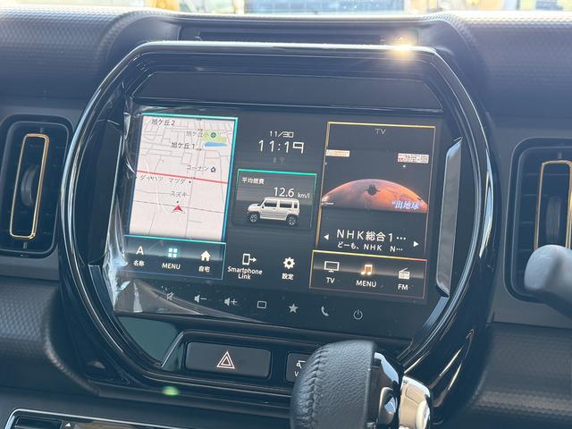 ハスラー ＨＹＢＲＩＤ　Ｘターボ　３型　全方位９インチナビ　元試乗車（11枚目）