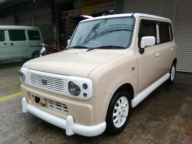 スズキ アルトラパン ｘ２ レトロ調エアロ 丸目キット ツートーン 内装カスタム チェック柄新品シートカバー 39 0万円 平成18年 06年 大阪府 中古車 価格 Com