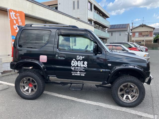 ジムニーワイド JZ CLLINK製ショップアブソバー コイルスプリング リフトアップ 社外マフラー 運転席レカロシート ETC オールペイント(9枚目)