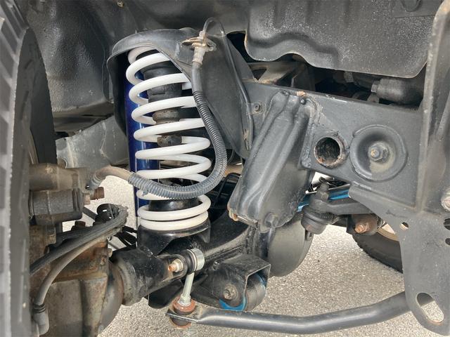 ジムニーワイド JZ CLLINK製ショップアブソバー コイルスプリング リフトアップ 社外マフラー 運転席レカロシート ETC オールペイント(11枚目)