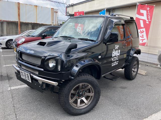 ジムニーワイド JZ CLLINK製ショップアブソバー コイルスプリング リフトアップ 社外マフラー 運転席レカロシート ETC オールペイント(16枚目)