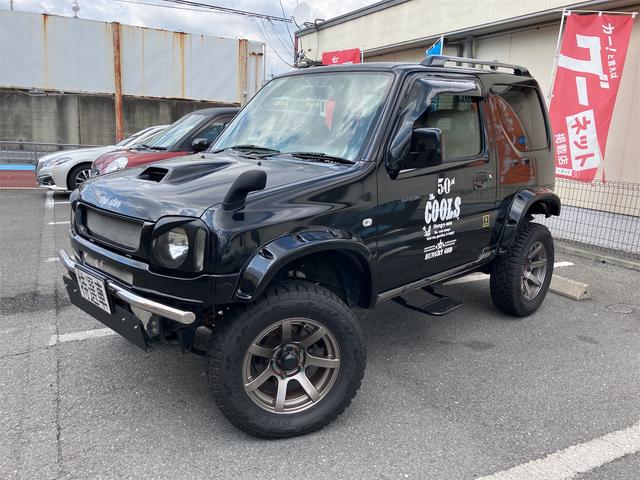 ジムニーワイド JZ CLLINK製ショップアブソバー コイルスプリング リフトアップ 社外マフラー 運転席レカロシート ETC オールペイント(17枚目)