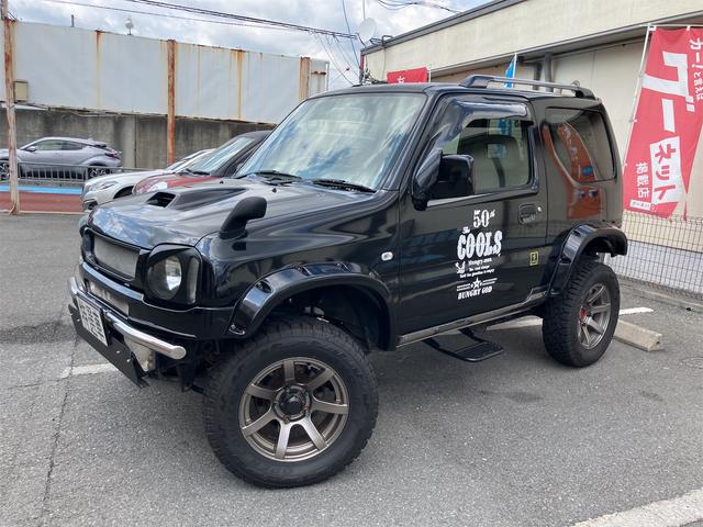 ジムニーワイド JZ CLLINK製ショップアブソバー コイルスプリング リフトアップ 社外マフラー 運転席レカロシート ETC オールペイント(18枚目)