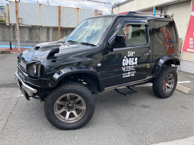 ジムニーワイド JZ CLLINK製ショップアブソバー コイルスプリング リフトアップ 社外マフラー 運転席レカロシート ETC オールペイント(19枚目)