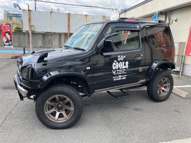 ジムニーワイド JZ CLLINK製ショップアブソバー コイルスプリング リフトアップ 社外マフラー 運転席レカロシート ETC オールペイント(20枚目)