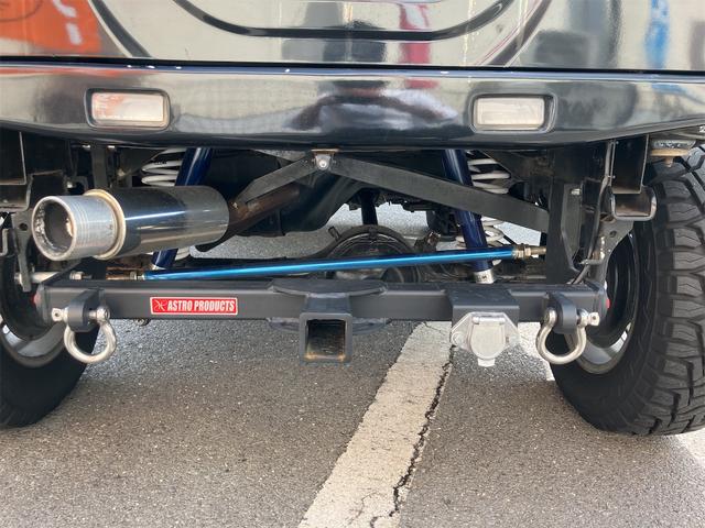 ジムニーワイド JZ CLLINK製ショップアブソバー コイルスプリング リフトアップ 社外マフラー 運転席レカロシート ETC オールペイント(26枚目)