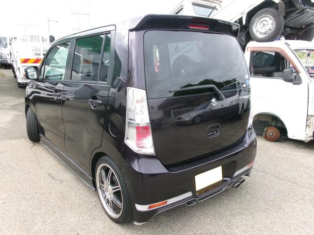 ワゴンＲスティングレー ＴＳ　４ＷＤ　エアコン　パワステ　パワーウインドウ　エアバック　プッシュスタート　スマートキー　運転席シートヒーター　パドルシフト　社外アルミ　ＩＣターボ　記録簿　社外エアロ　マフラー　足回り（7枚目）