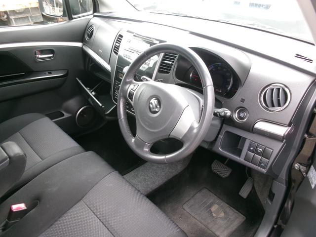 ワゴンＲスティングレー ＴＳ　４ＷＤ　エアコン　パワステ　パワーウインドウ　エアバック　プッシュスタート　スマートキー　運転席シートヒーター　パドルシフト　社外アルミ　ＩＣターボ　記録簿　社外エアロ　マフラー　足回り（10枚目）