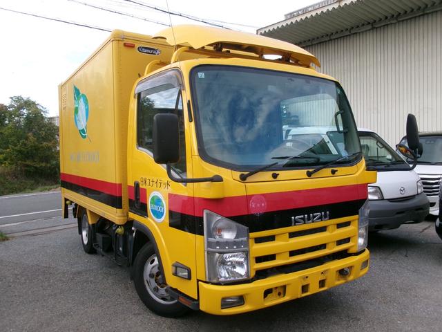 エルフトラック 　アルミバン　パワーゲート　リモコン　ワンオーナー　エアコン　パワステ　パワーウインドウ　エアバック　ディーゼルターボ　ラッシングレール　ＥＴＣ　純正風坊　バックカメラ（2枚目）