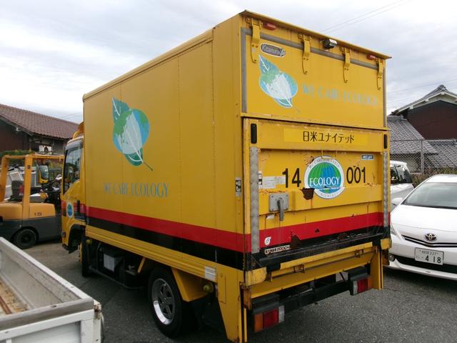 エルフトラック 　アルミバン　パワーゲート　リモコン　ワンオーナー　エアコン　パワステ　パワーウインドウ　エアバック　ディーゼルターボ　ラッシングレール　ＥＴＣ　純正風坊　バックカメラ（7枚目）