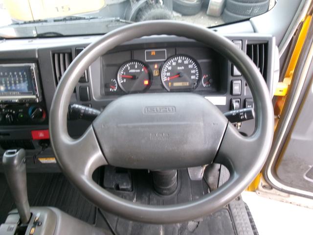 エルフトラック 　アルミバン　パワーゲート　リモコン　ワンオーナー　エアコン　パワステ　パワーウインドウ　エアバック　ディーゼルターボ　ラッシングレール　ＥＴＣ　純正風坊　バックカメラ（11枚目）