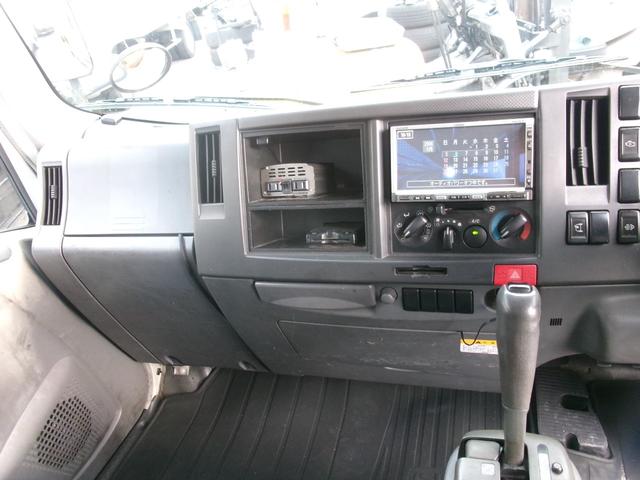 エルフトラック 　アルミバン　パワーゲート　リモコン　ワンオーナー　エアコン　パワステ　パワーウインドウ　エアバック　ディーゼルターボ　ラッシングレール　ＥＴＣ　純正風坊　バックカメラ（12枚目）