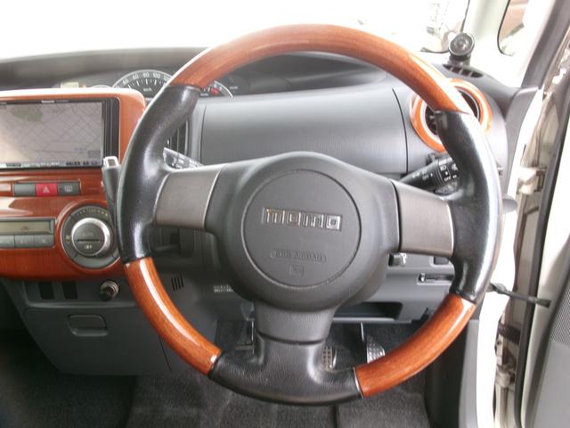 タント カスタムＲＳ　エアコン　パワステ　パワーウインドウ　エアバック　ＡＢＳ　エアロ　ウインカーミラー　スマートキー　ウッドコンビハンドル　ウッドパネル　ＥＴＣ　ＳＤナビ　地デジ　１年保証距離無制限（11枚目）